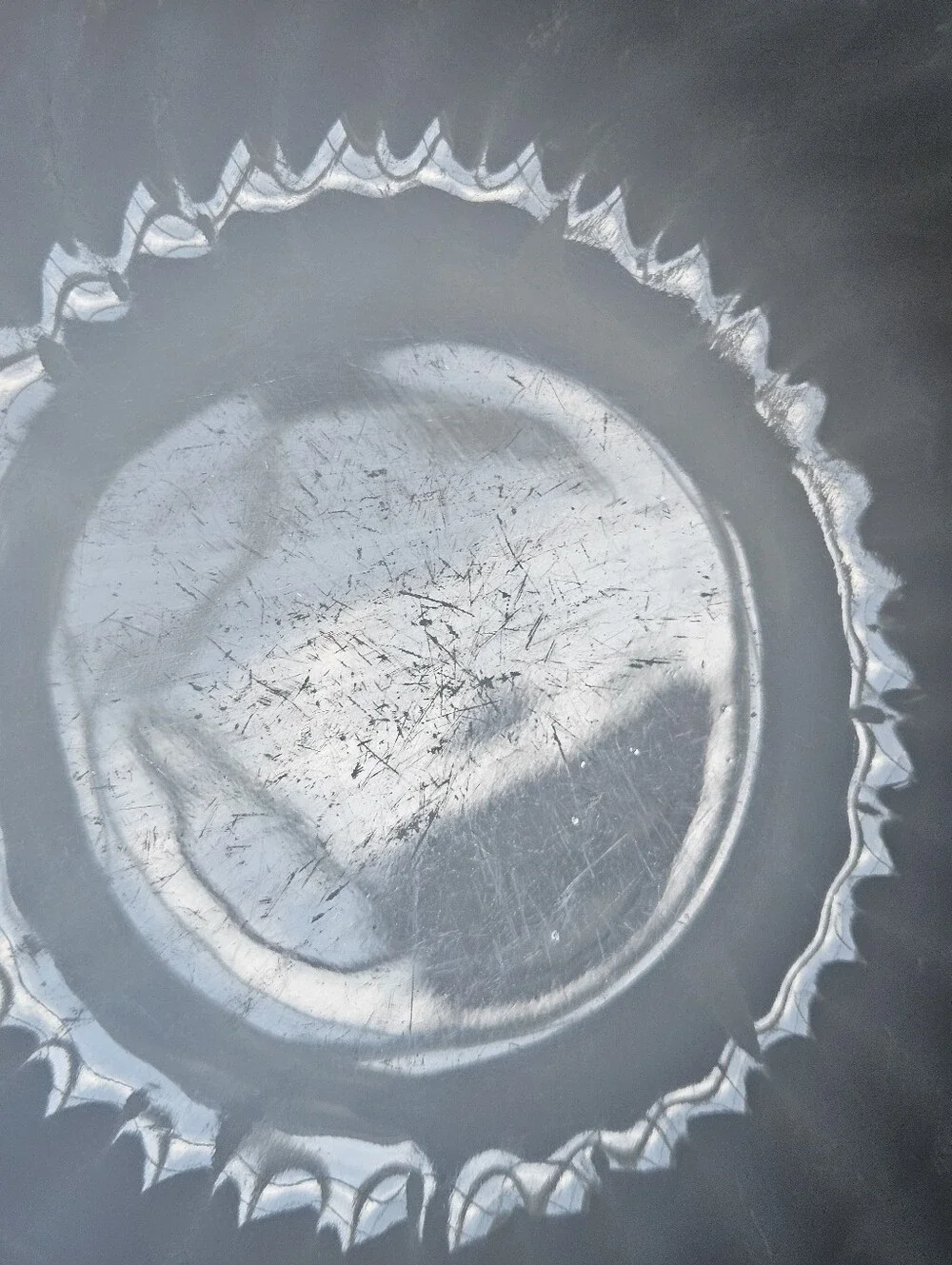 Vintage Anchor Hocking White Milk Glass Bowl Swirl Pattern